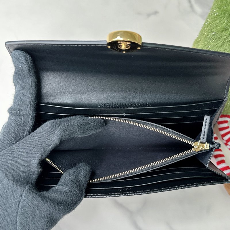 FENDI 圓扣信封長夾-7