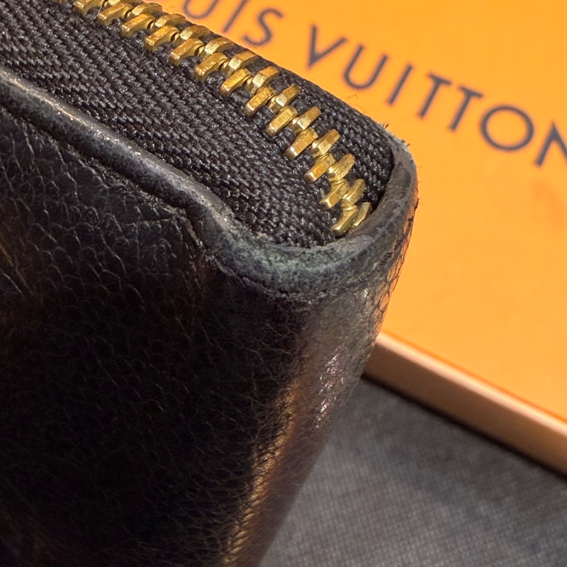 LV clemence 8卡黑牛皮長夾-14