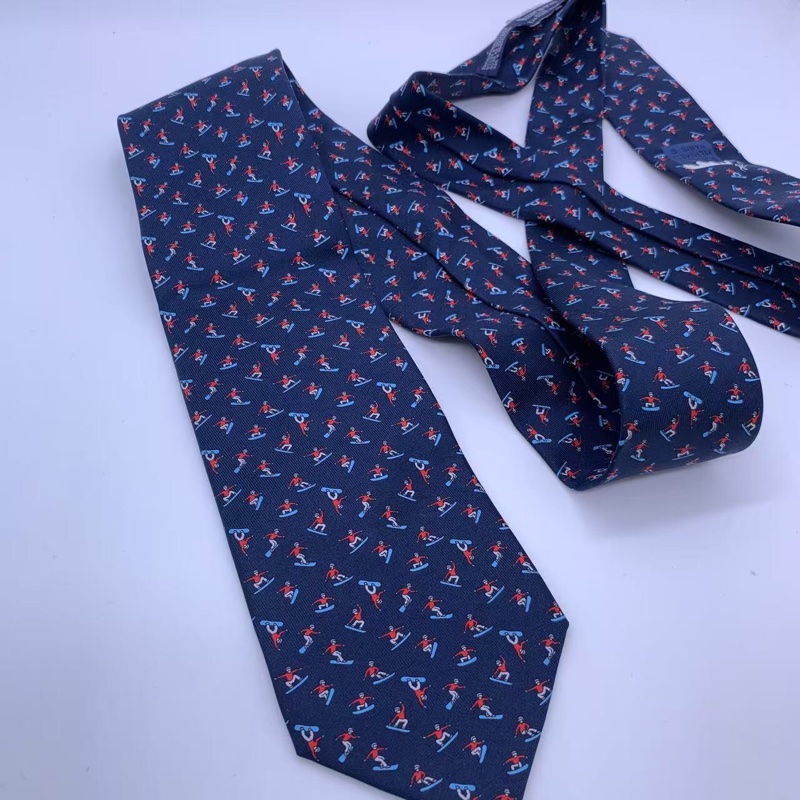 Hermes愛馬仕男士領帶，99 新閒置-1