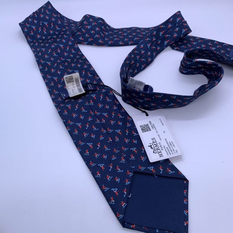 Hermes愛馬仕男士領帶，99 新閒置-2