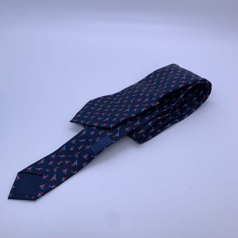 Hermes愛馬仕男士領帶，99 新閒置-4