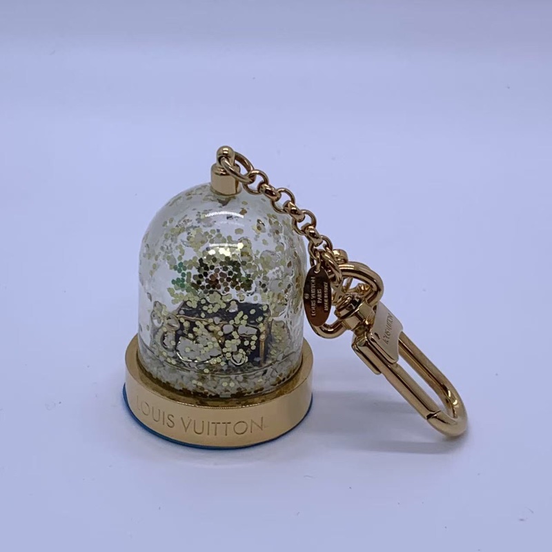 二手 LV 水晶球鑰匙扣，正常使用痕跡，如圖-1
