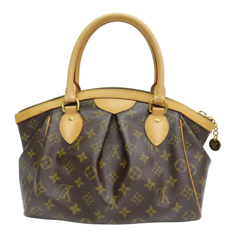 棕色 原花 帆布 Tivoli PM 手提包【LOUIS VUITTON LV 路易威登】 M40143-1