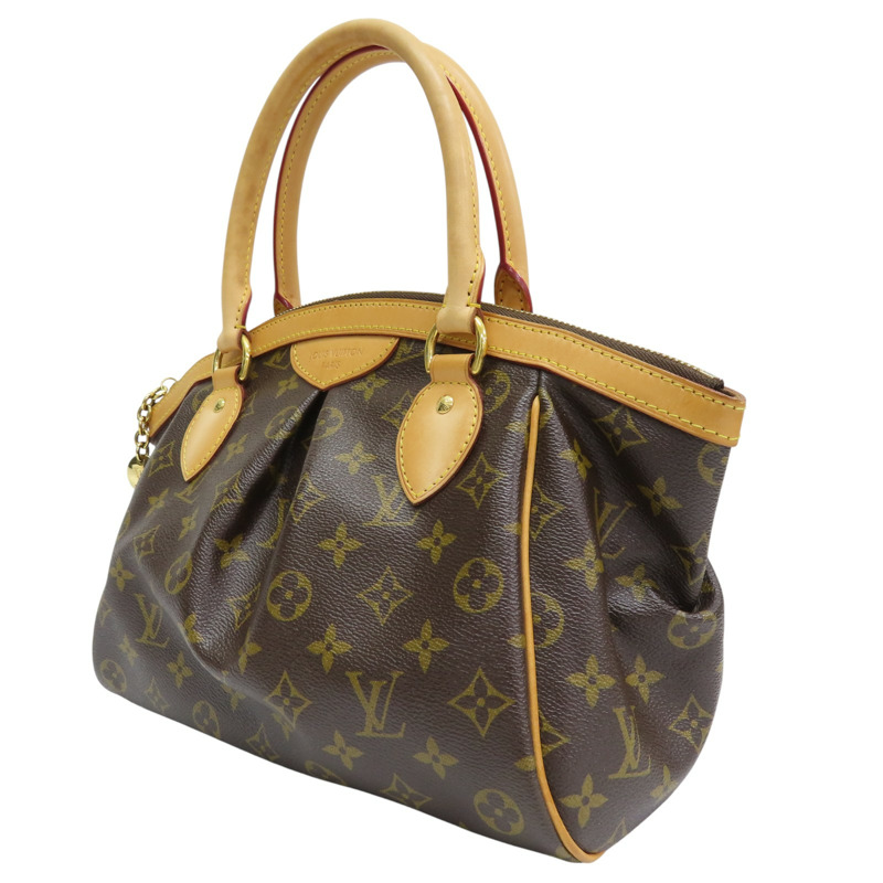 棕色 原花 帆布 Tivoli PM 手提包【LOUIS VUITTON LV 路易威登】 M40143-2
