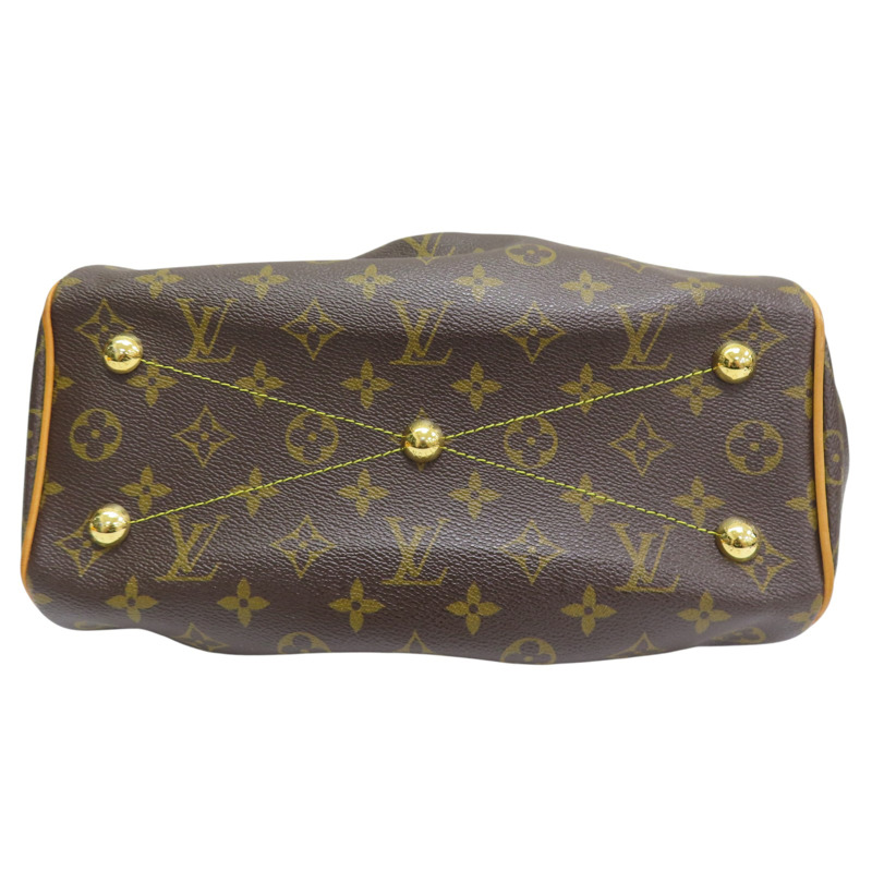 棕色 原花 帆布 Tivoli PM 手提包【LOUIS VUITTON LV 路易威登】 M40143-3