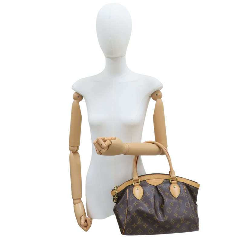 棕色 原花 帆布 Tivoli PM 手提包【LOUIS VUITTON LV 路易威登】 M40143-7