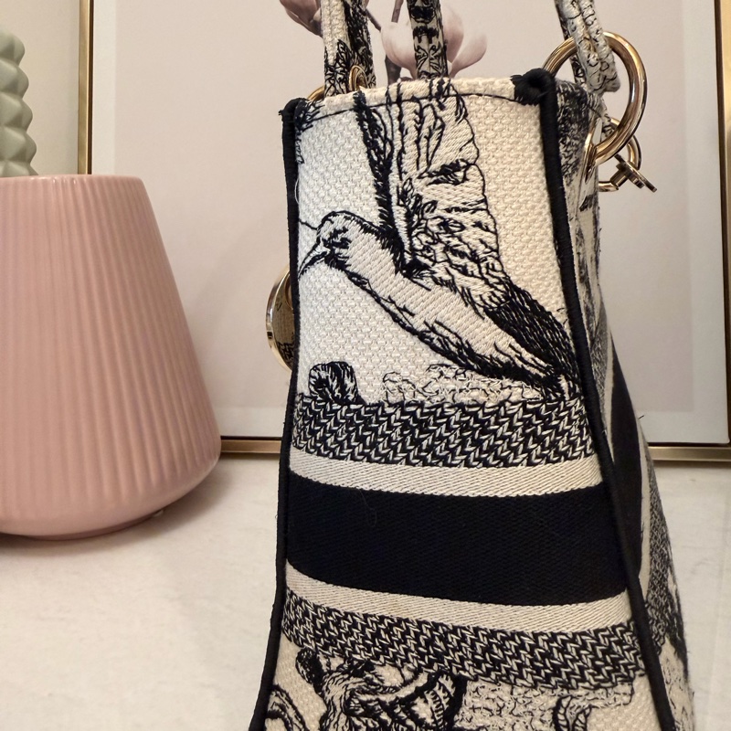 Christian Dior Lady D-Lite 刺繡中號-4