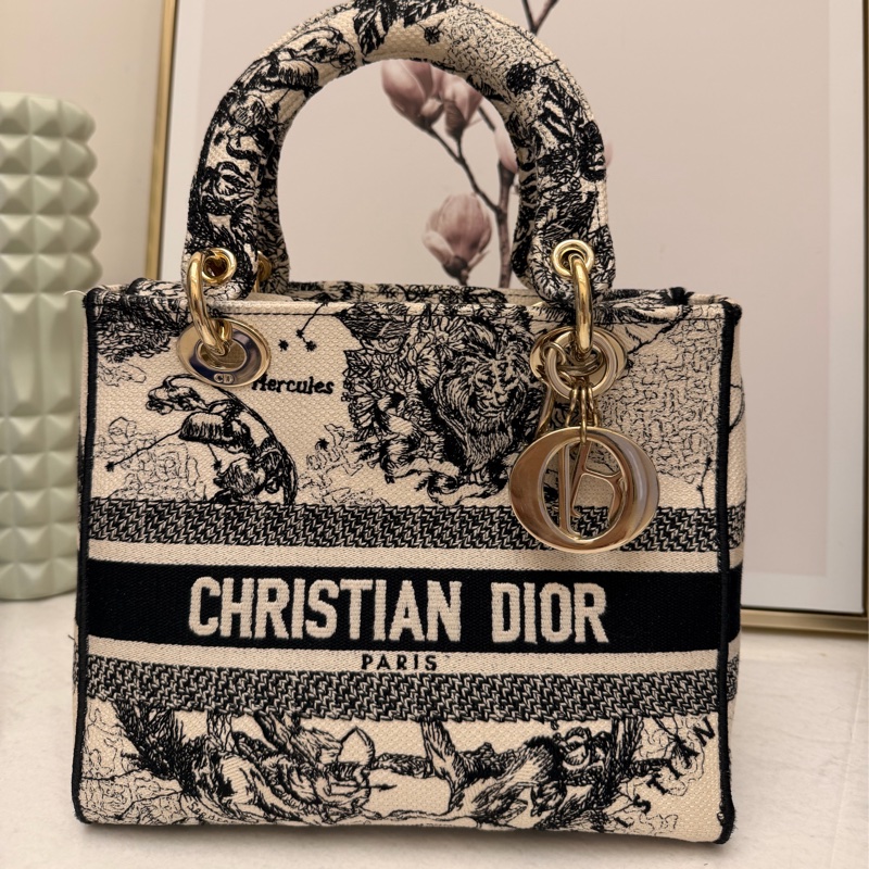 Christian Dior Lady D-Lite 刺繡中號-6