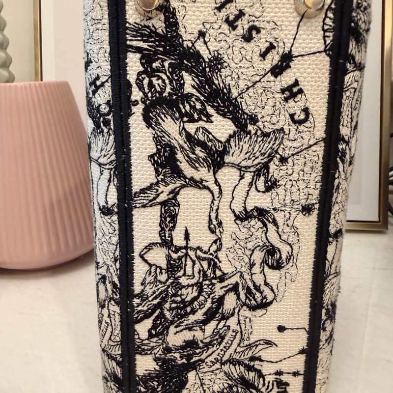 Christian Dior Lady D-Lite 刺繡中號-8