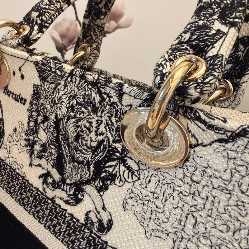 Christian Dior Lady D-Lite 刺繡中號-13