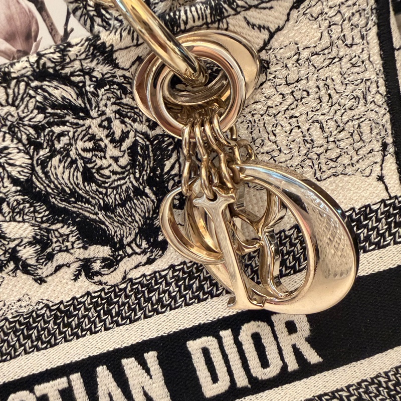 Christian Dior Lady D-Lite 刺繡中號-15