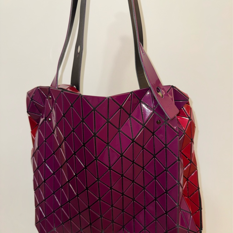 三宅一生Baobao 桃紅雙拼包-0