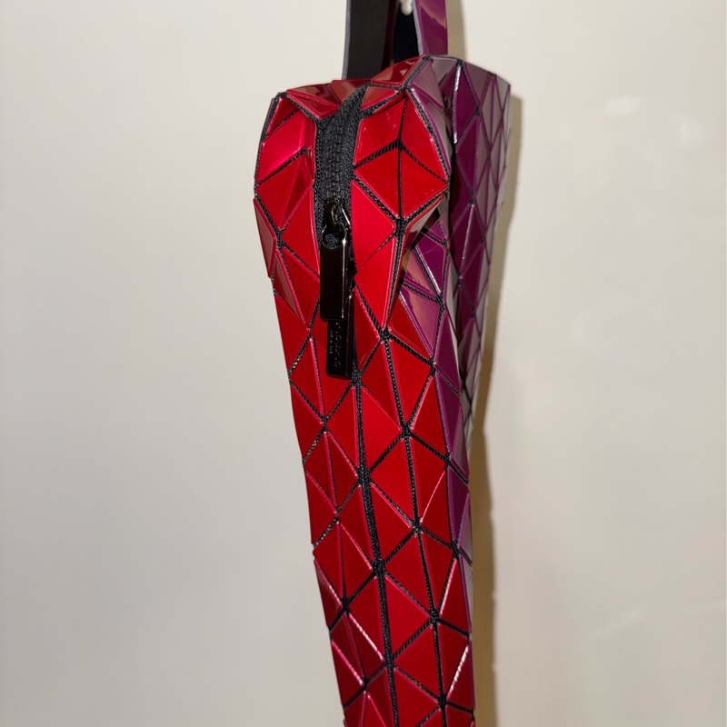 三宅一生Baobao 桃紅雙拼包-2