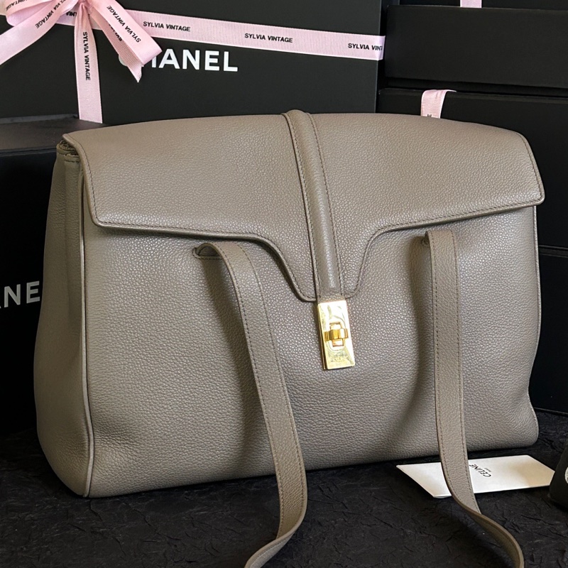 賽琳/Celine 大象灰soft16中號托特包 32cm×23cm-0