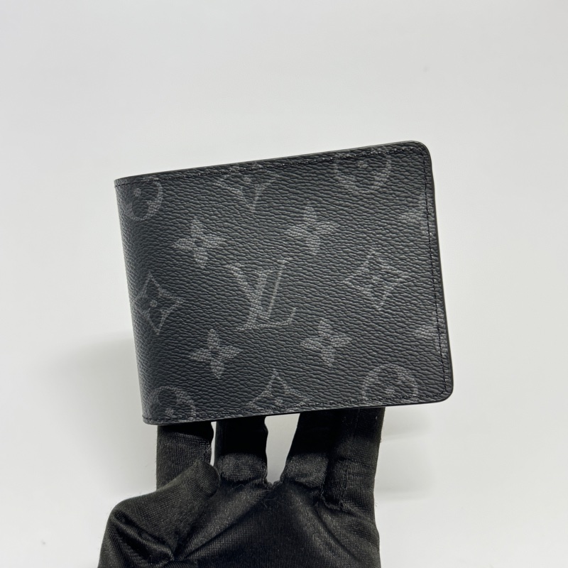 【全新品🎁】 LV 晶片款 經典黑老花 黑武士 短夾-5