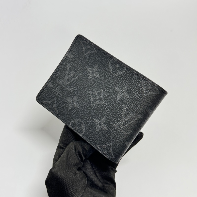 【全新品🎁】 LV 晶片款 經典黑老花 黑武士 短夾-6