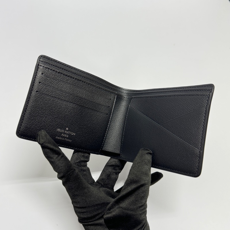 【全新品🎁】 LV 晶片款 經典黑老花 黑武士 短夾-7