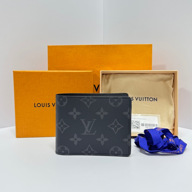 【全新品🎁】 LV 晶片款 經典黑老花 黑武士 短夾-10