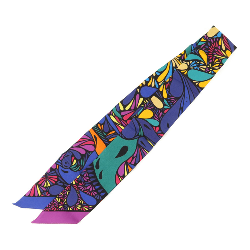 HERMES 絲質Twilly絲巾-1