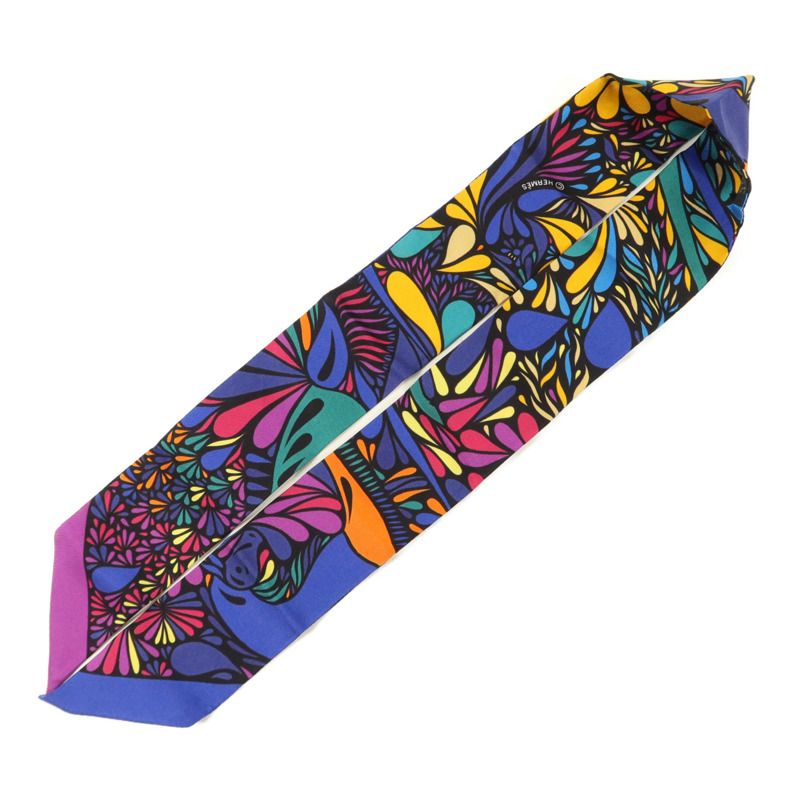 HERMES 絲質Twilly絲巾-2