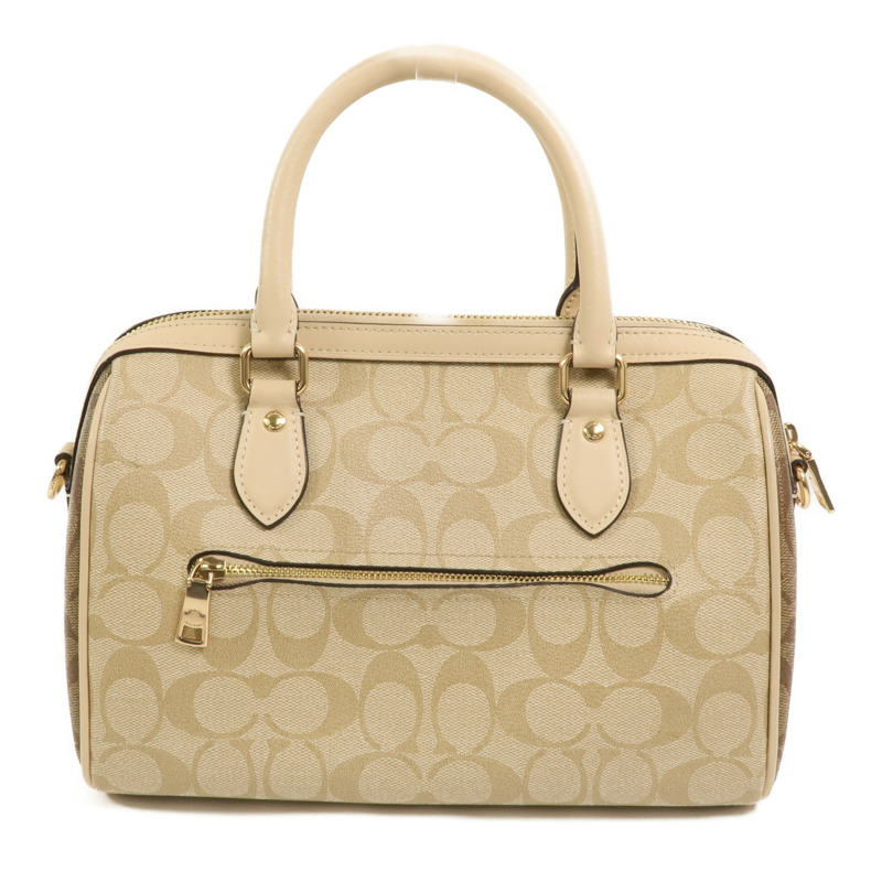 COACH 牛皮皮革2 Way Shoulder Bag手挽肩背兩用袋-1