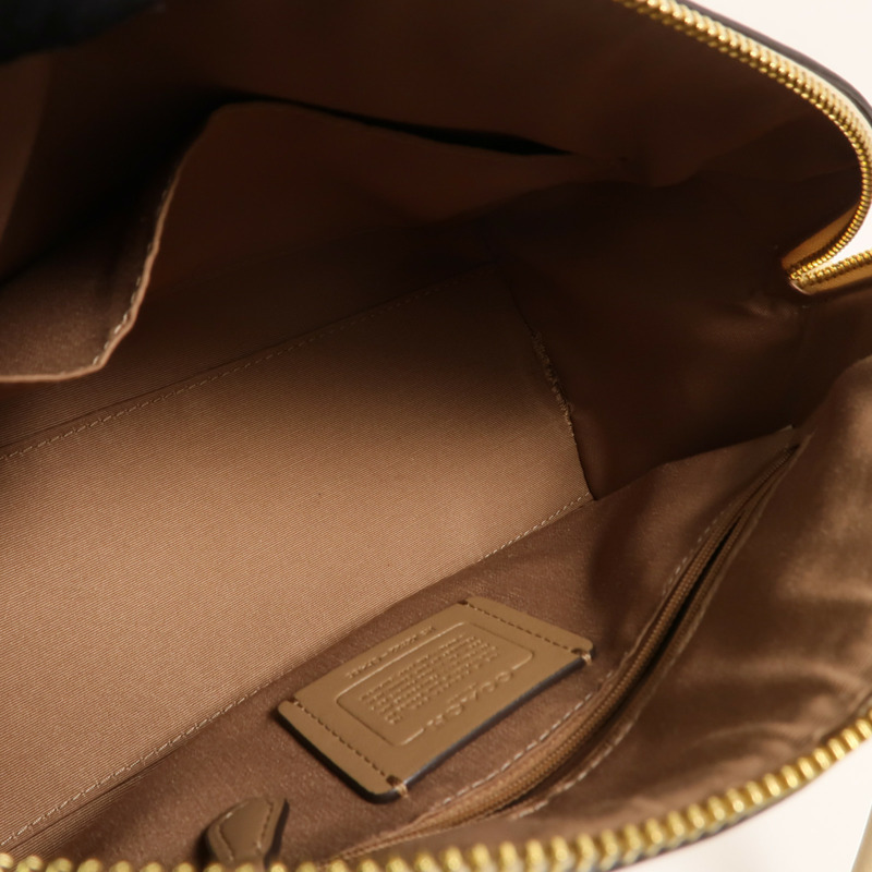 COACH 牛皮皮革2 Way Shoulder Bag手挽肩背兩用袋-4