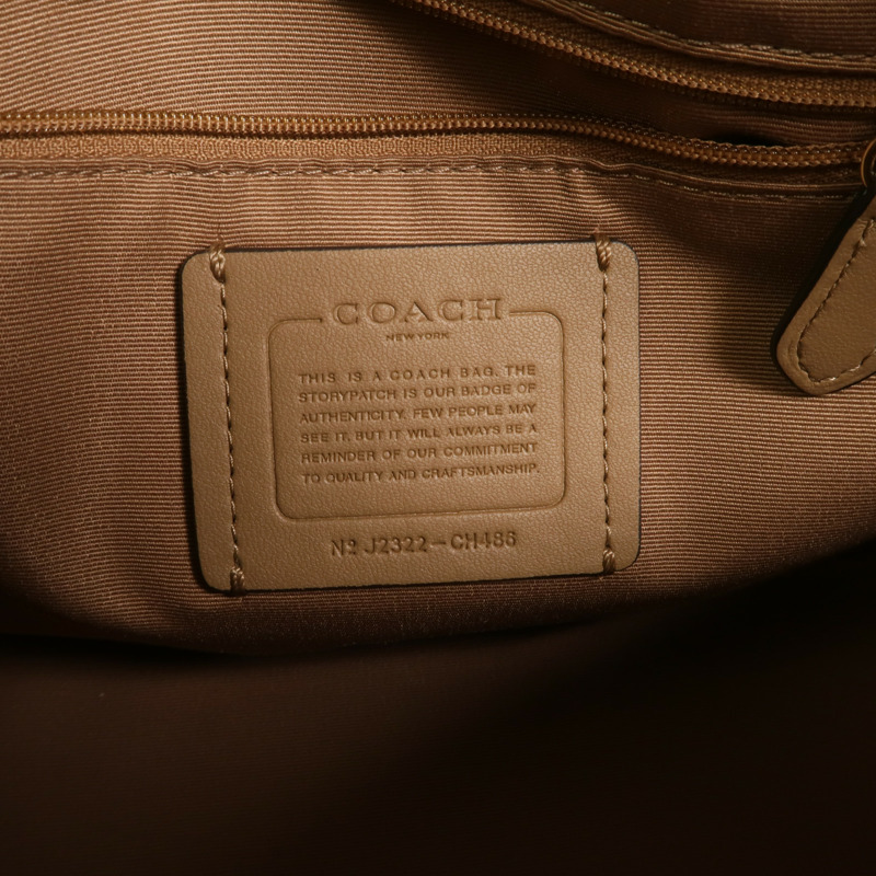 COACH 牛皮皮革2 Way Shoulder Bag手挽肩背兩用袋-5