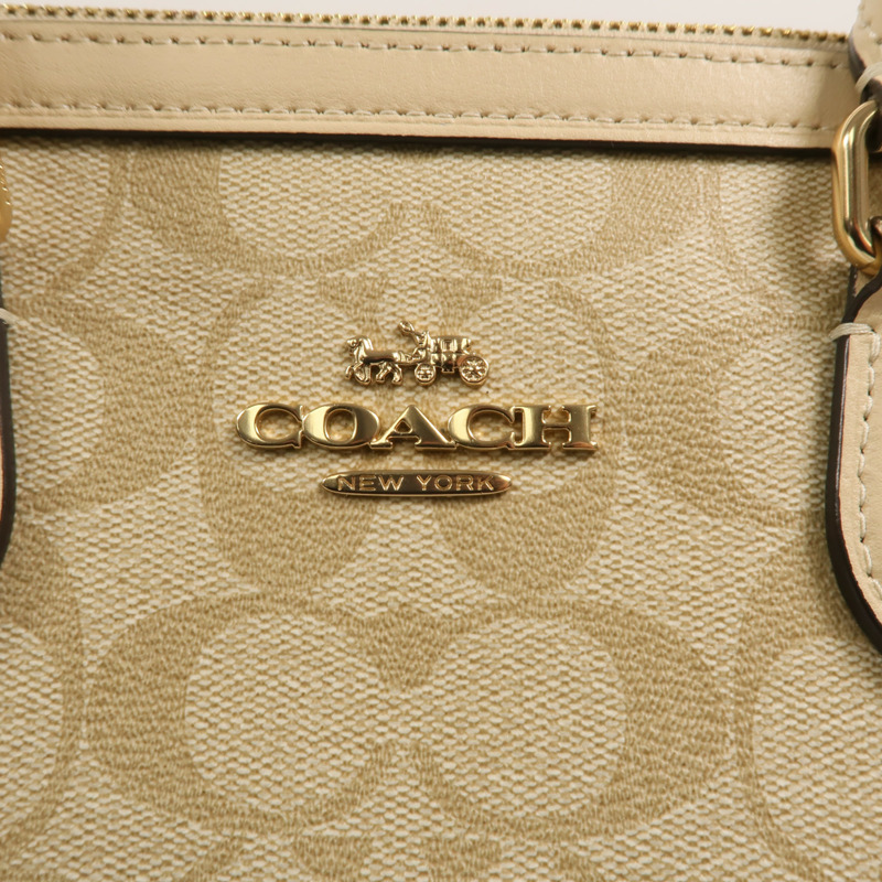COACH 牛皮皮革2 Way Shoulder Bag手挽肩背兩用袋-8