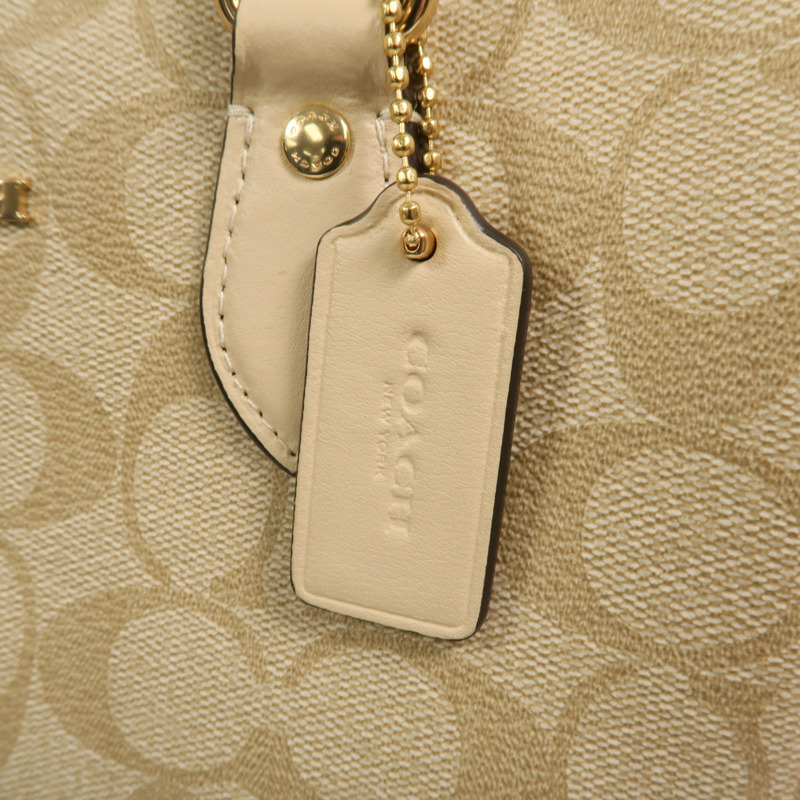 COACH 牛皮皮革2 Way Shoulder Bag手挽肩背兩用袋-9