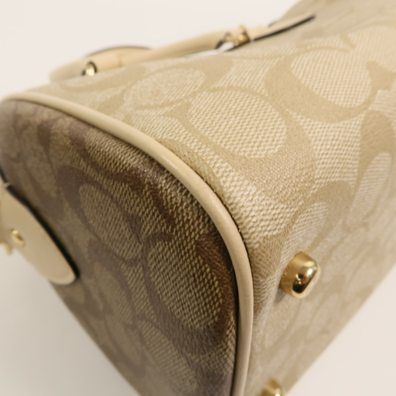 COACH 牛皮皮革2 Way Shoulder Bag手挽肩背兩用袋-11
