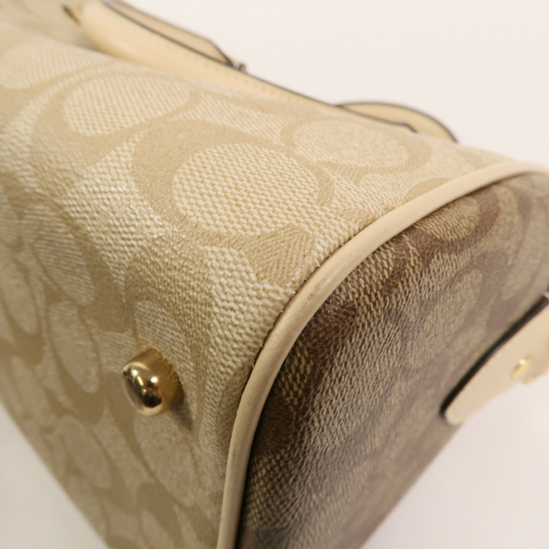 COACH 牛皮皮革2 Way Shoulder Bag手挽肩背兩用袋-12