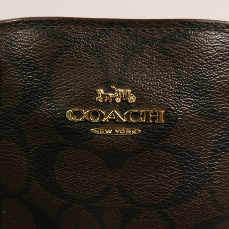 COACH 牛皮皮革2 Way Shoulder Bag手挽肩背兩用袋-7