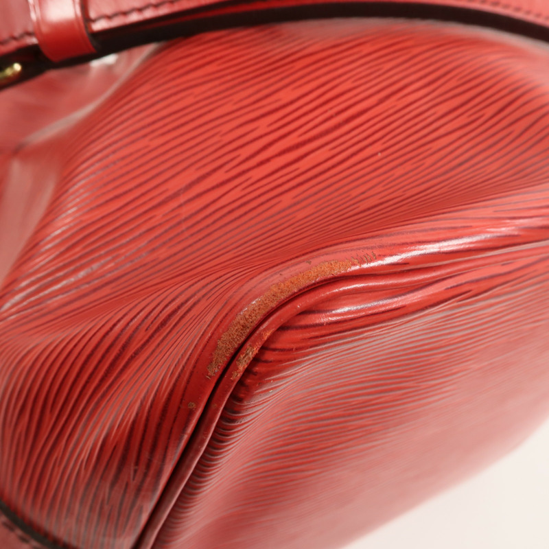 LOUIS VUITTON Epi Petit Noe肩背袋紅色-11