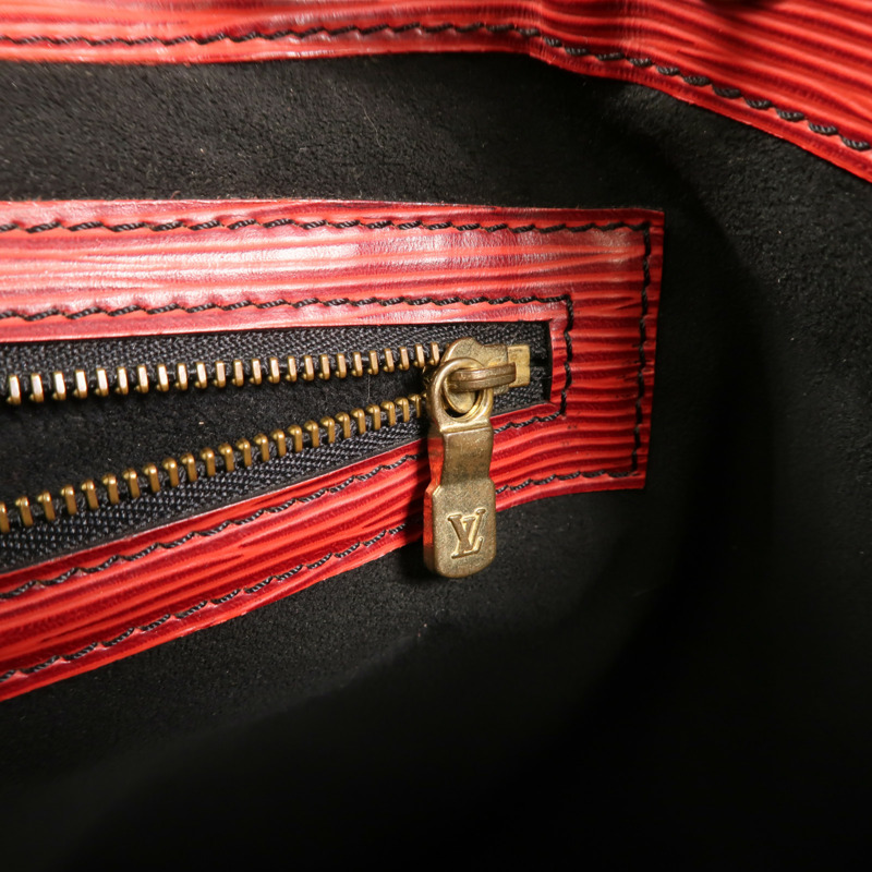 LOUIS VUITTON Epi Petit Noe肩背袋紅色-15