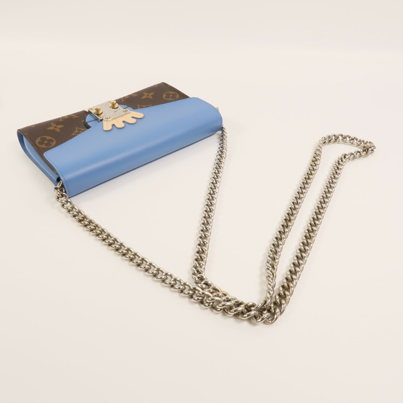 LOUIS VUITTON Monogram Tribal Mask Chain Wallet鏈帶肩背袋-7