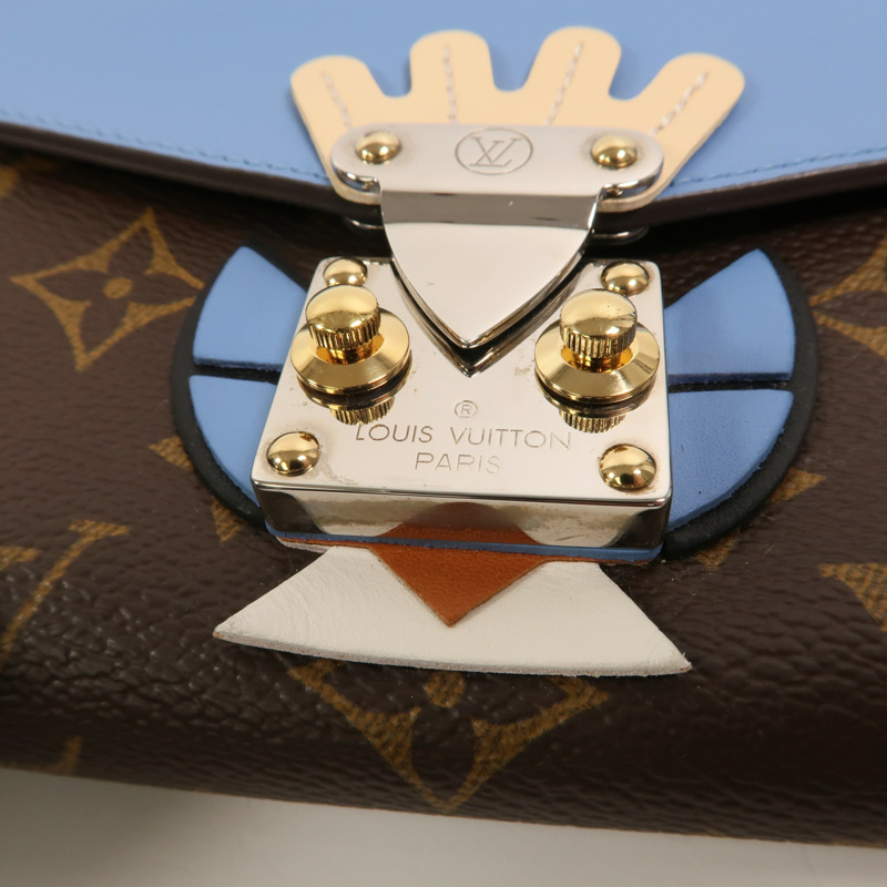 LOUIS VUITTON Monogram Tribal Mask Chain Wallet鏈帶肩背袋-9