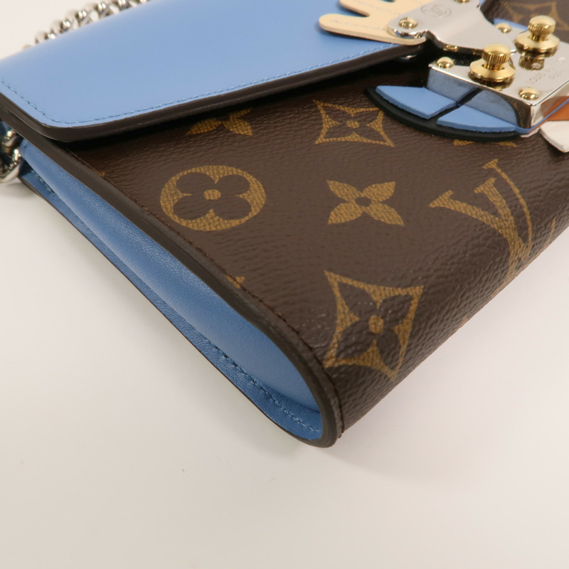 LOUIS VUITTON Monogram Tribal Mask Chain Wallet鏈帶肩背袋-12