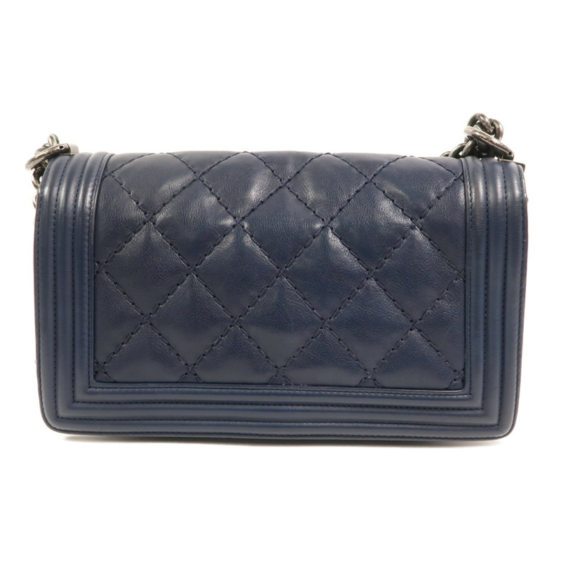 CHANEL 牛皮皮革Boy 25鏈帶肩背袋-1