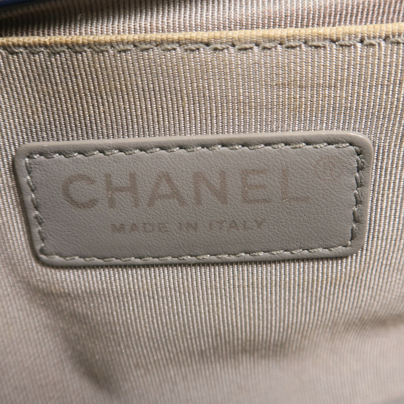 CHANEL 牛皮皮革Boy 25鏈帶肩背袋-5