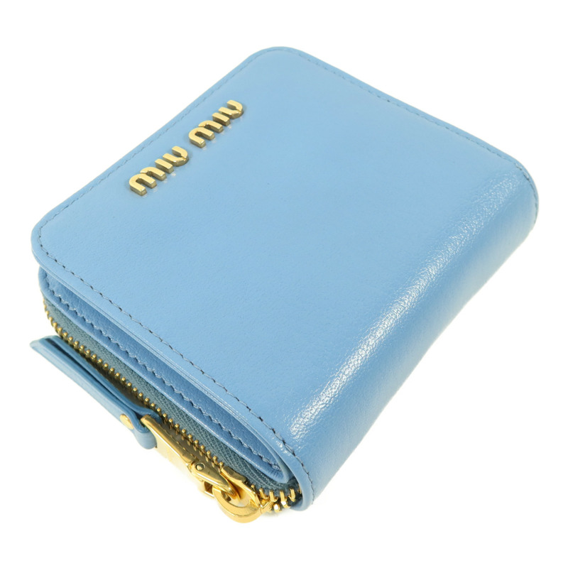 Miu Miu 羊皮皮革Compact Bifold Wallet錢包-2