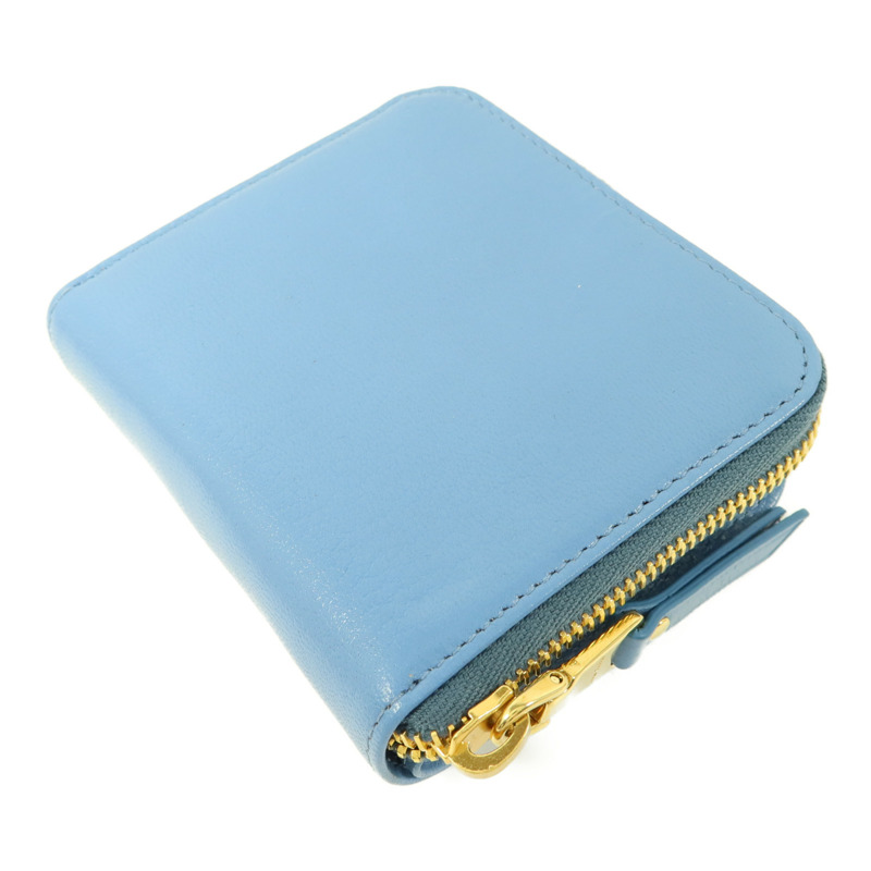 Miu Miu 羊皮皮革Compact Bifold Wallet錢包-3