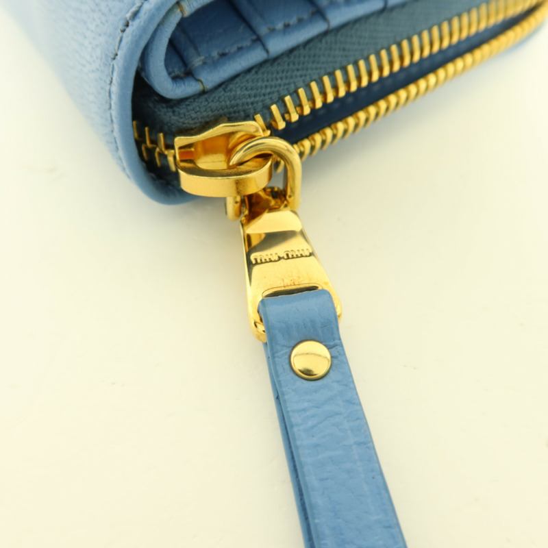 Miu Miu 羊皮皮革Compact Bifold Wallet錢包-11