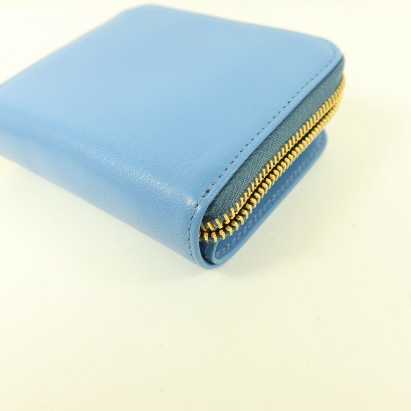 Miu Miu 羊皮皮革Compact Bifold Wallet錢包-14
