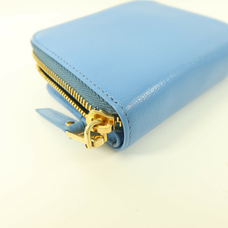 Miu Miu 羊皮皮革Compact Bifold Wallet錢包-15