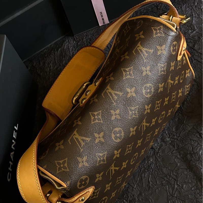 Louis Vuitton 路易威登 老花金扣單肩曼哈頓塞納河腋下單肩包 30cm×17cm-2