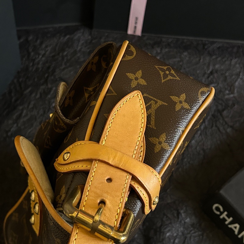 Louis Vuitton 路易威登 老花金扣單肩曼哈頓塞納河腋下單肩包 30cm×17cm-3