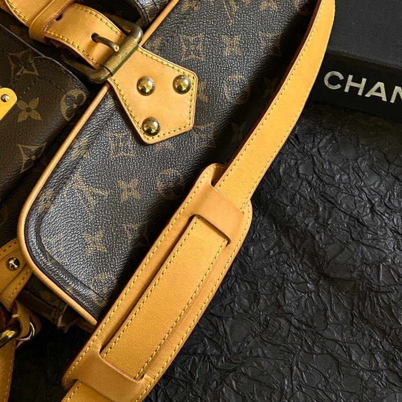 Louis Vuitton 路易威登 老花金扣單肩曼哈頓塞納河腋下單肩包 30cm×17cm-6