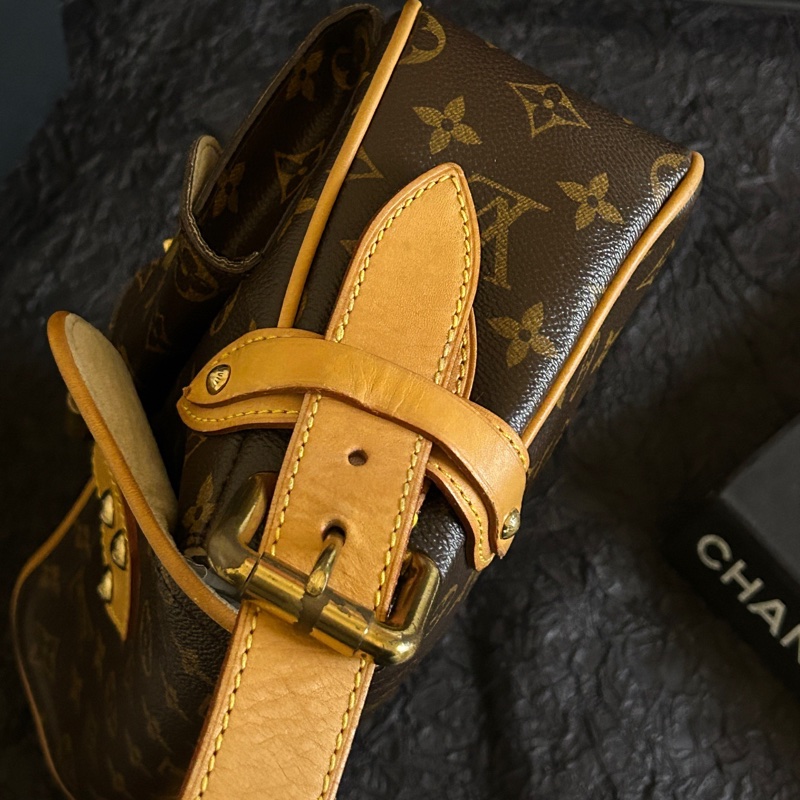 Louis Vuitton 路易威登 老花金扣單肩曼哈頓塞納河腋下單肩包 30cm×17cm-9