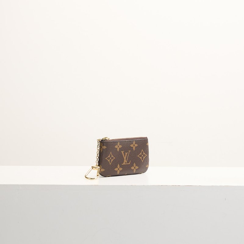 二手Lv 鑰匙扣零錢包/老花-1