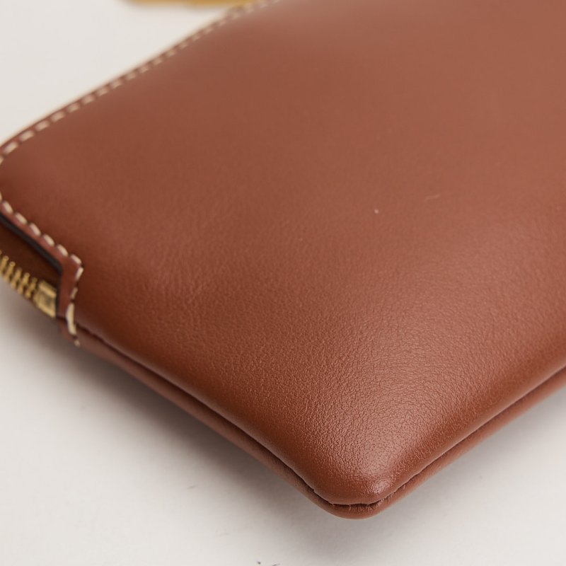 二手Celine 拉鍊鑰匙零錢包/棕-11